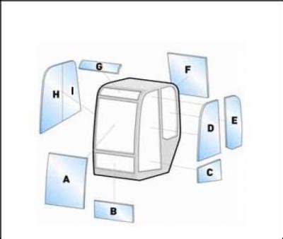 Kubota Mini Excavator Cab Glass Windows 